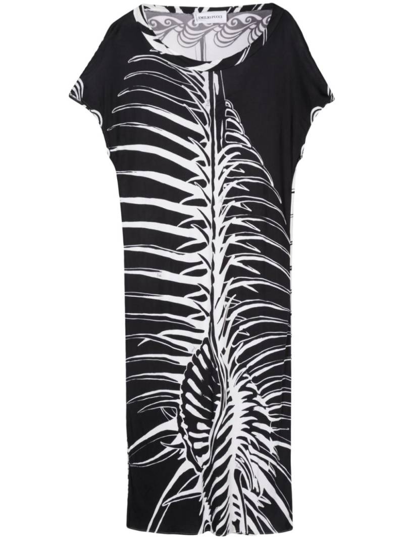 PUCCI Pre-Owned 2000s printed midi dress - Black von PUCCI Pre-Owned