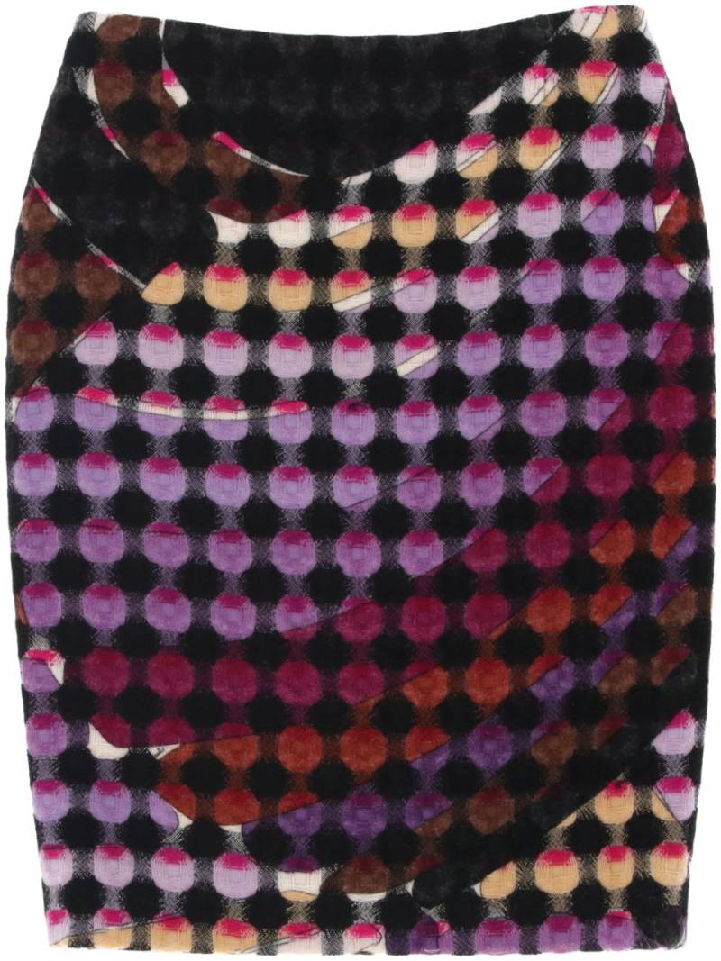 PUCCI Pre-Owned 2010s printed wool skirt - Purple von PUCCI Pre-Owned