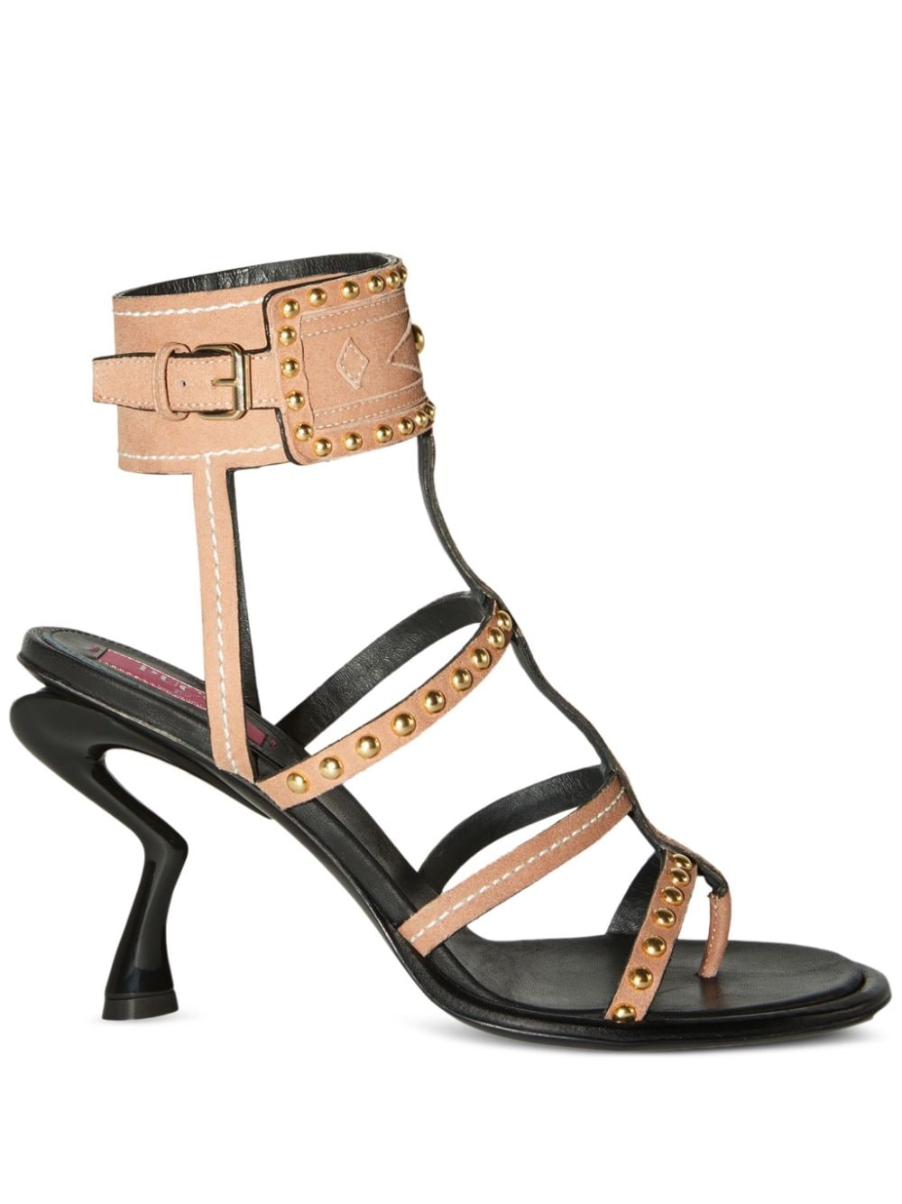 PUCCI Emilia stud-embellished sandals - Brown von PUCCI