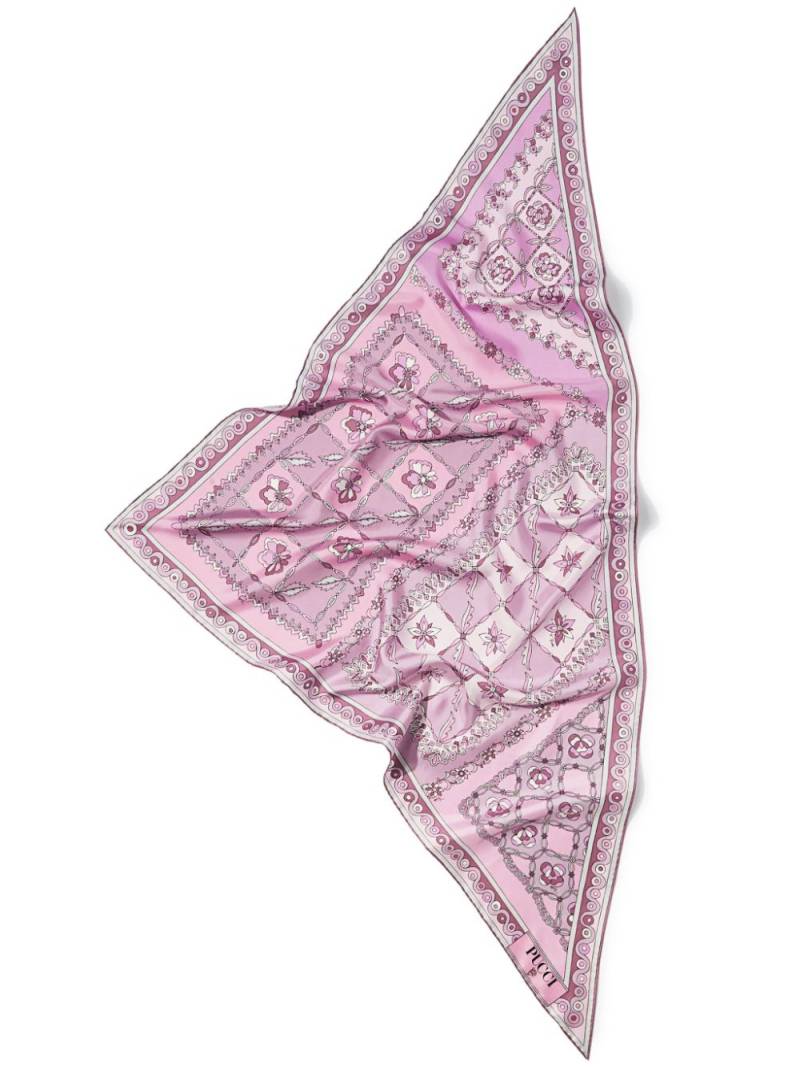 PUCCI Festa-print silk scarf - Pink von PUCCI