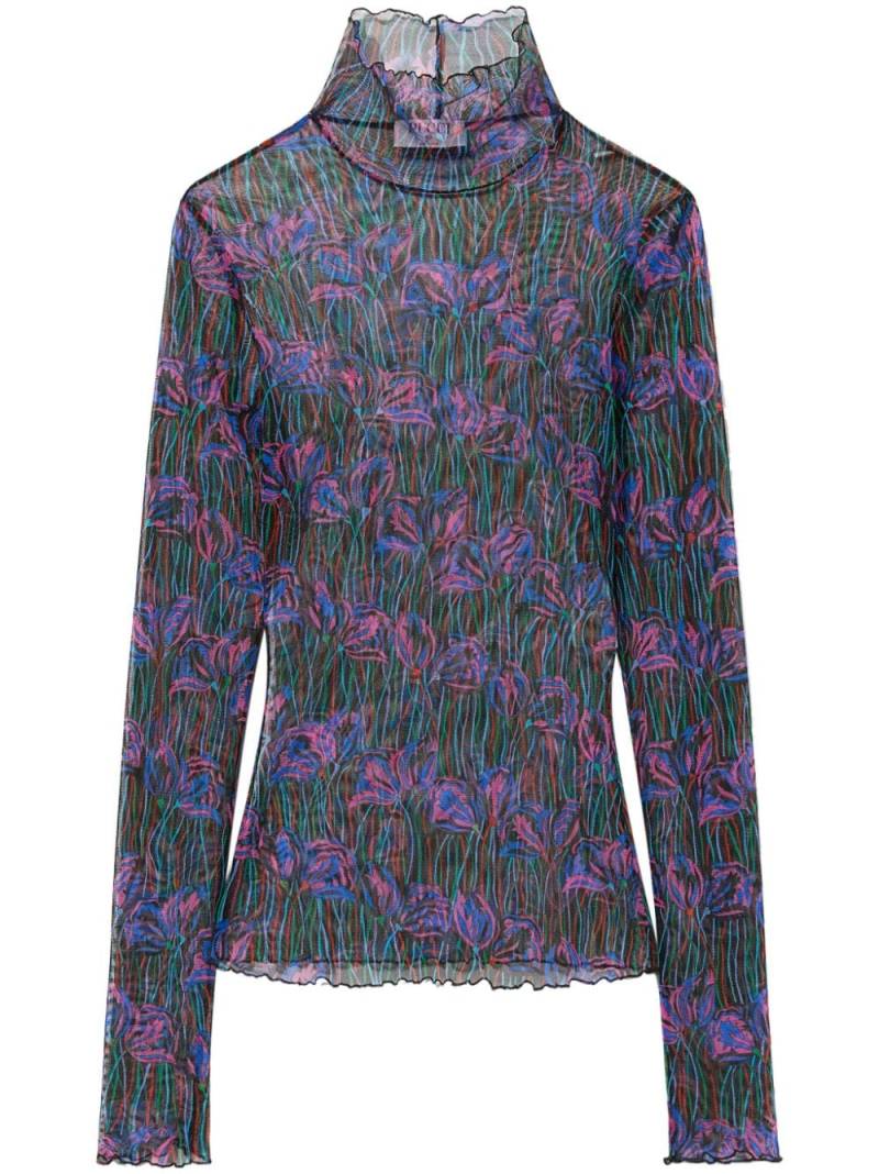 PUCCI Fiori Di Loto-print top - Purple von PUCCI