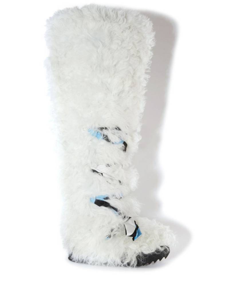 PUCCI Freezy shearling high boots - White von PUCCI