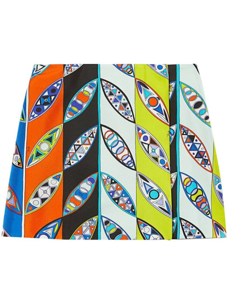 PUCCI Girandole-print silk wrap skirt - Multicolour von PUCCI