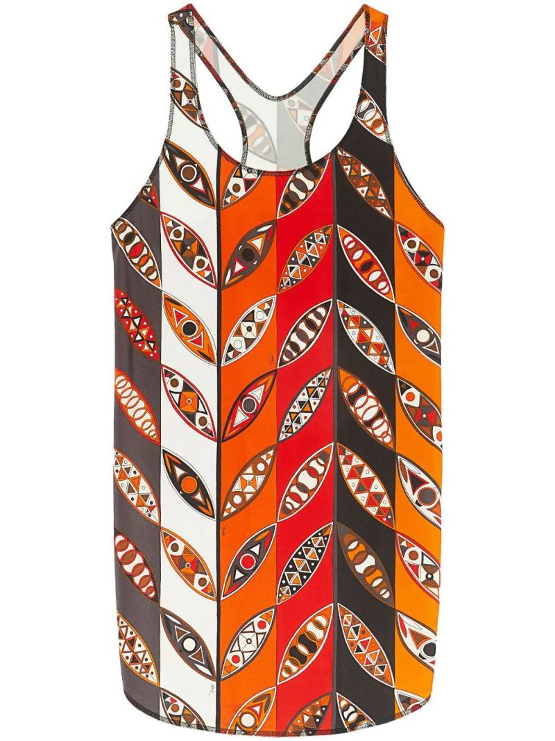 PUCCI Girandole-print tank top - Orange von PUCCI