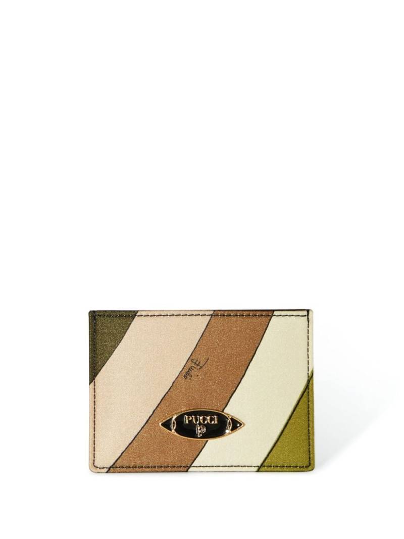 PUCCI Iride-print card holder - Green von PUCCI