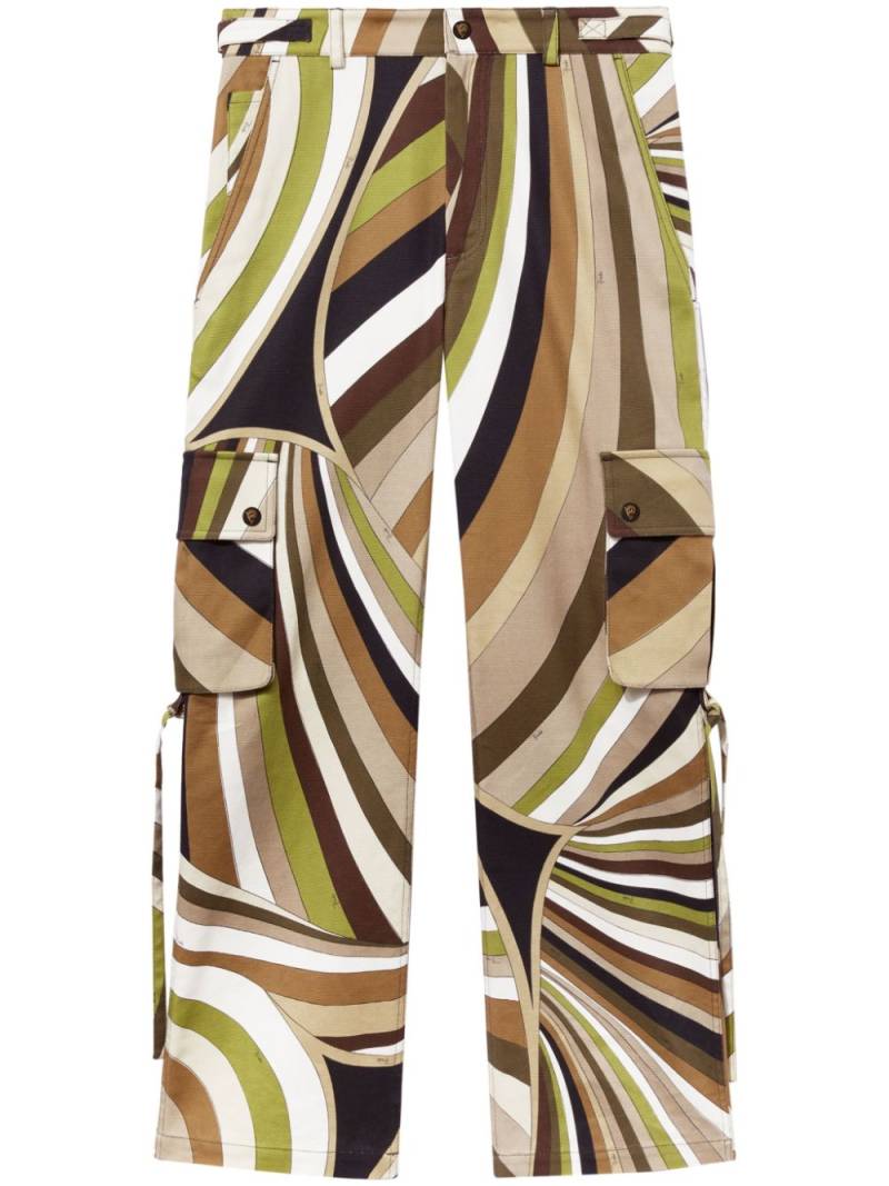 PUCCI Iride-print cargo trousers - Neutrals von PUCCI