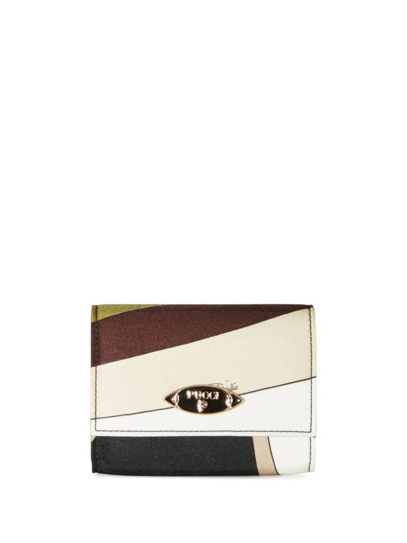 PUCCI Iride-print coin purse - Neutrals von PUCCI