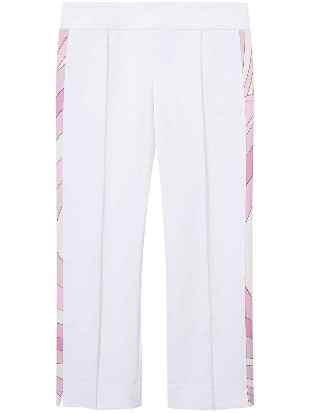 PUCCI Iride-print cropped trousers - White von PUCCI