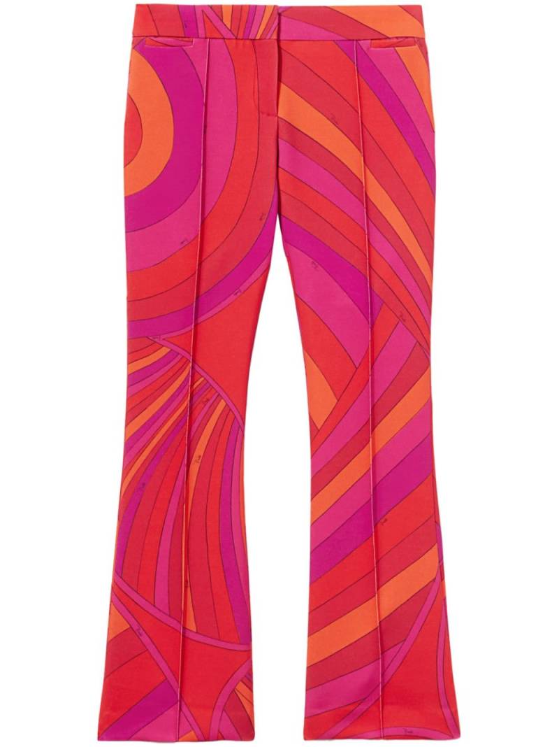 PUCCI Iride-print flared trousers von PUCCI