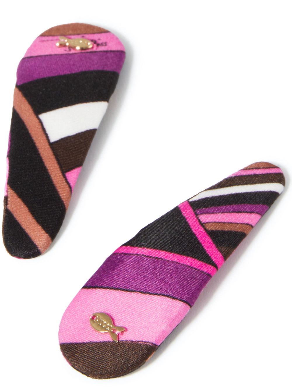 PUCCI Iride-print hair clips (set of two) - Pink von PUCCI