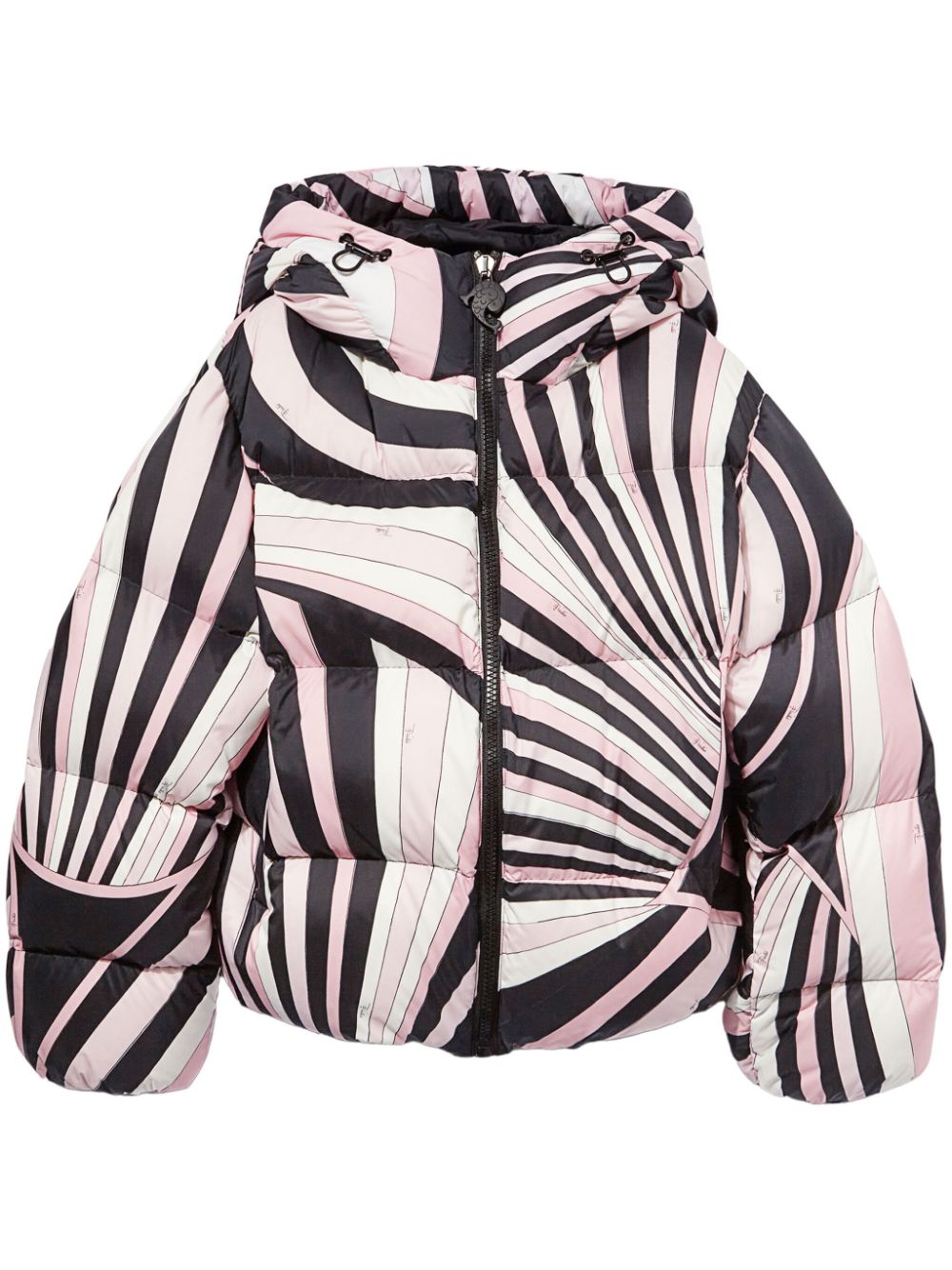 PUCCI Iride-print puffer jacket - Black von PUCCI