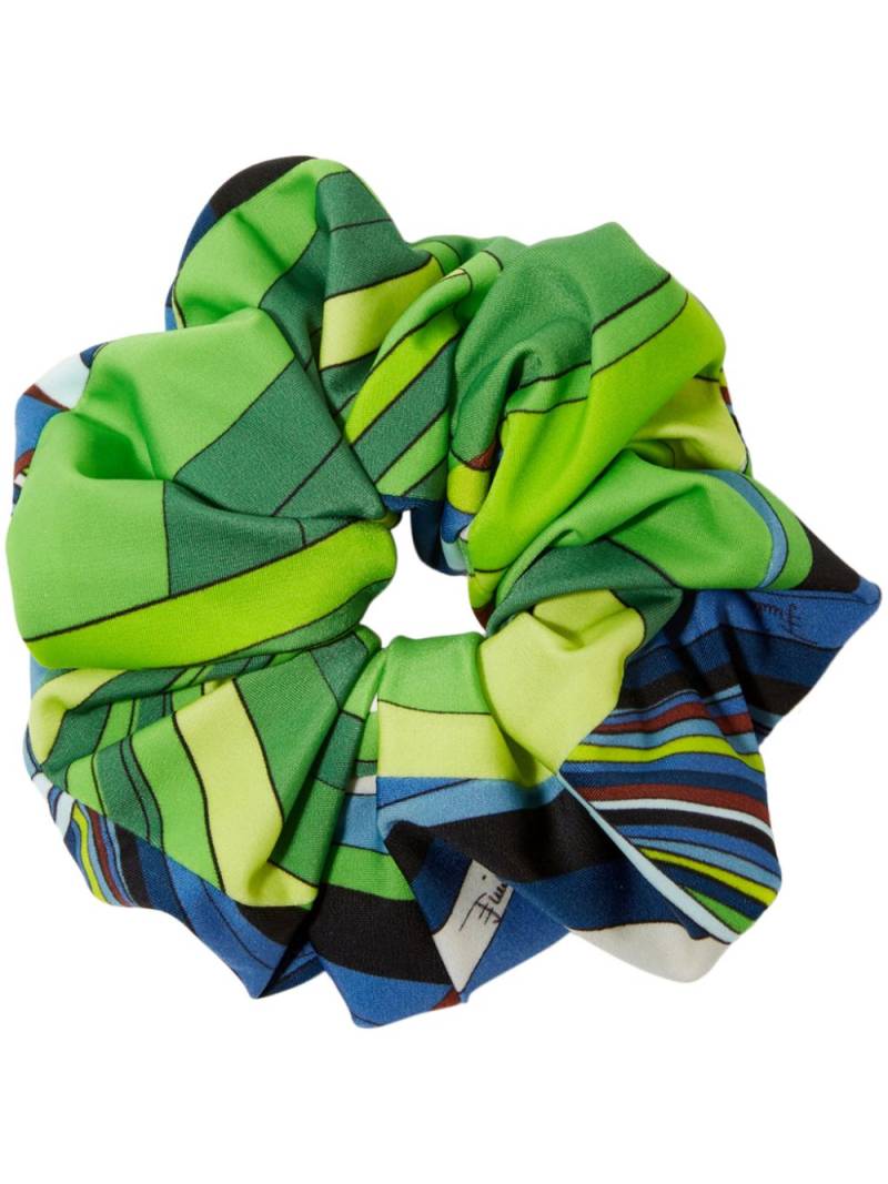 PUCCI Iride-print scrunchie - Blue von PUCCI