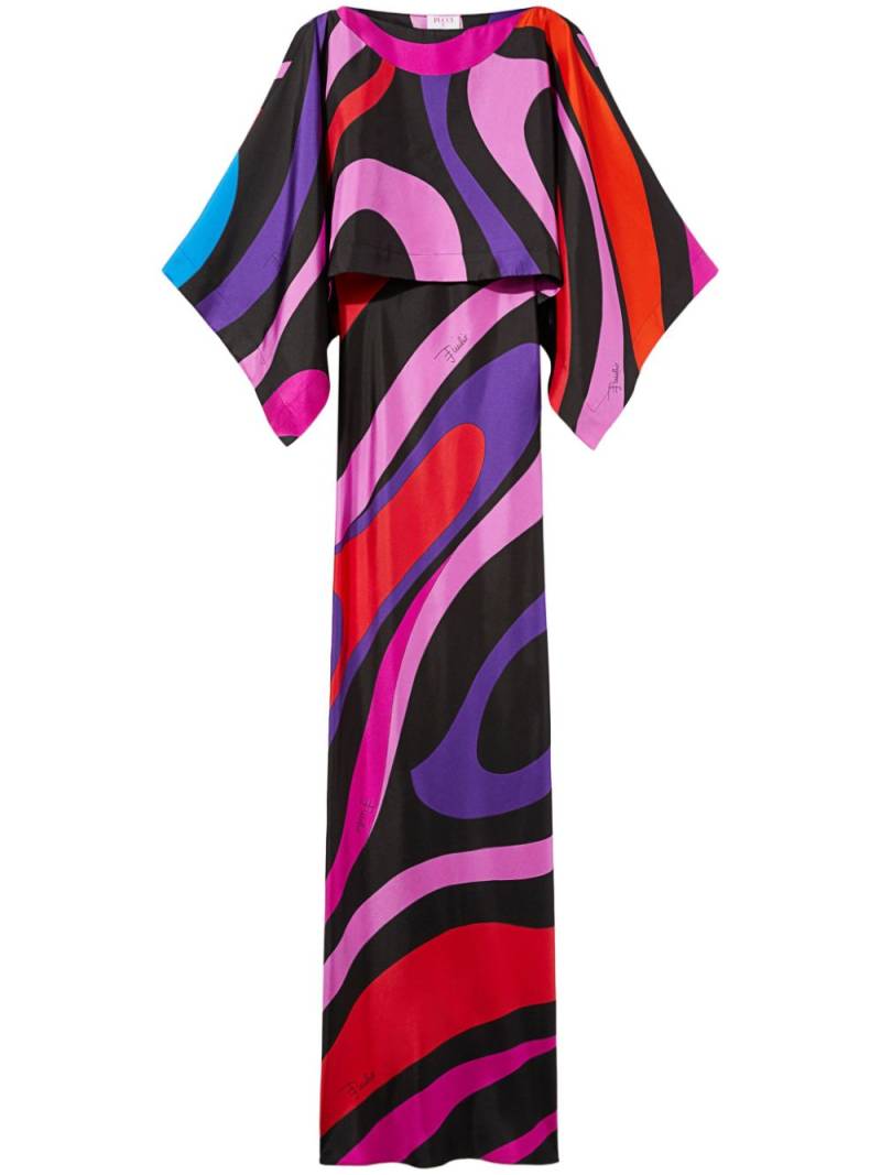 PUCCI Iride-print silk gown - Pink von PUCCI