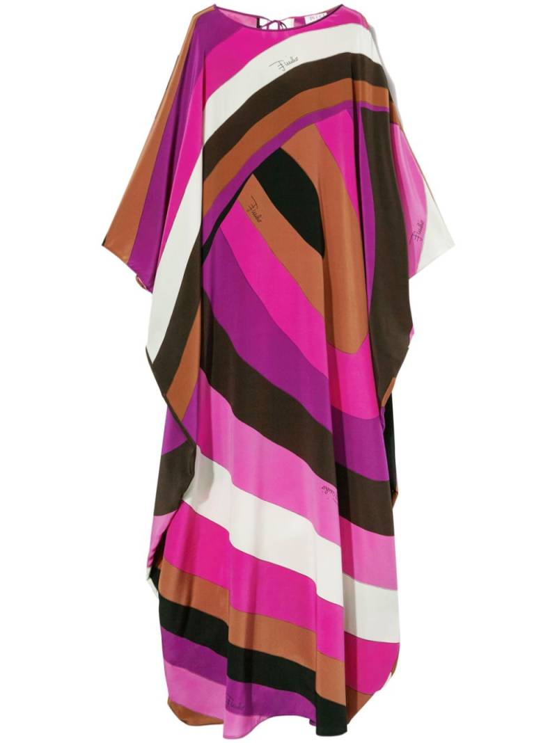 PUCCI Iride-print silk kaftan - Pink von PUCCI