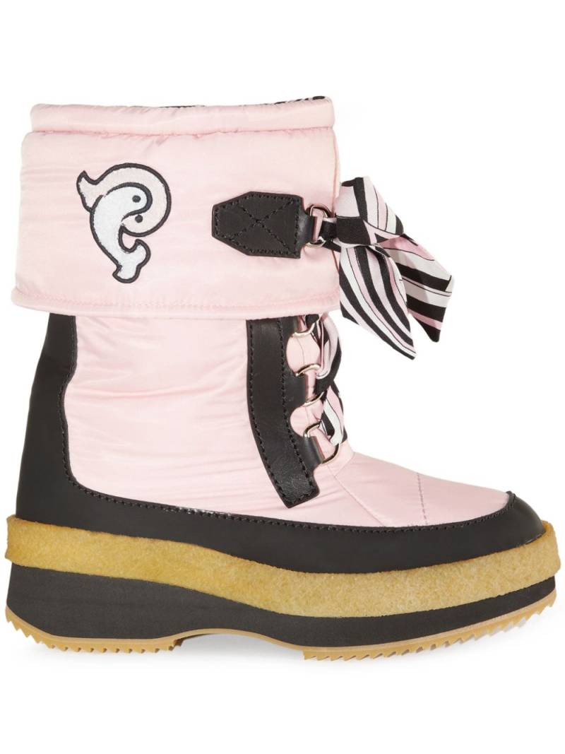 PUCCI Iride-print snow boots - Pink von PUCCI