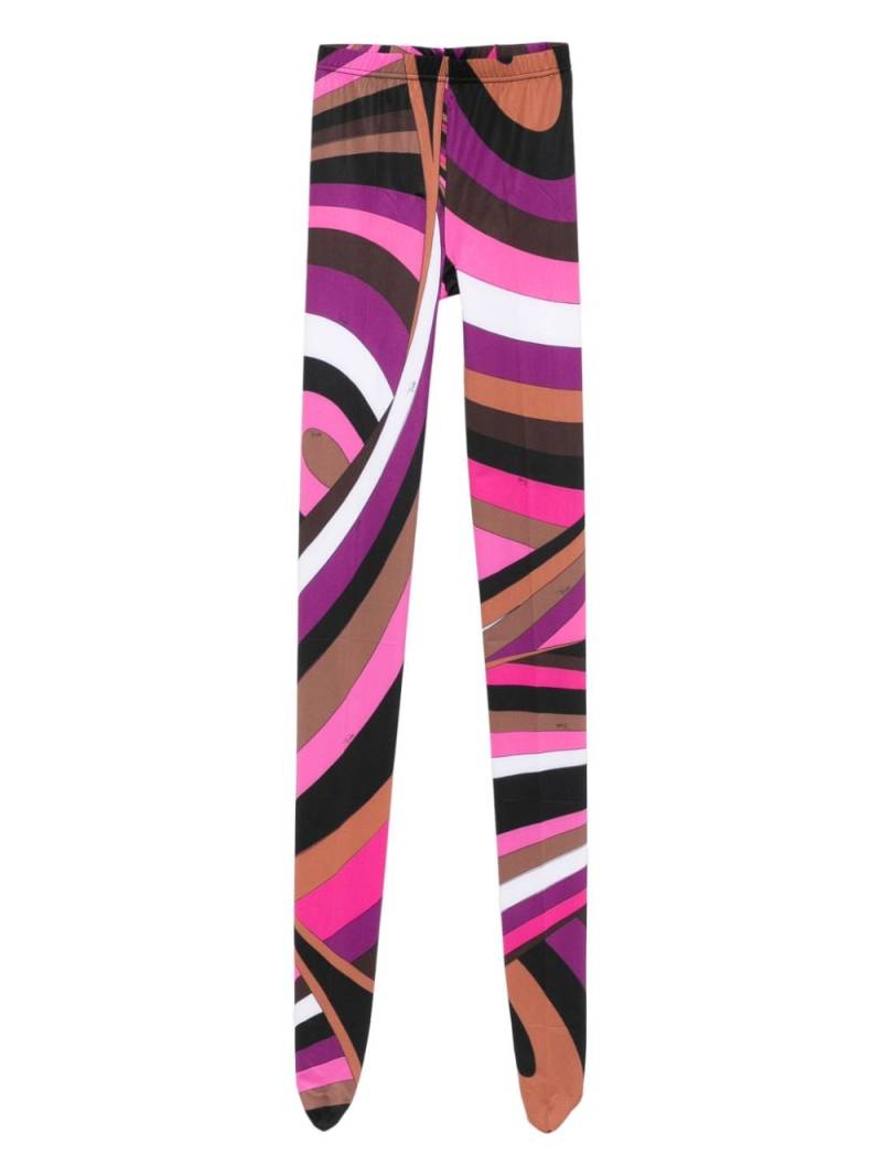 PUCCI Iride-print tights - Pink von PUCCI