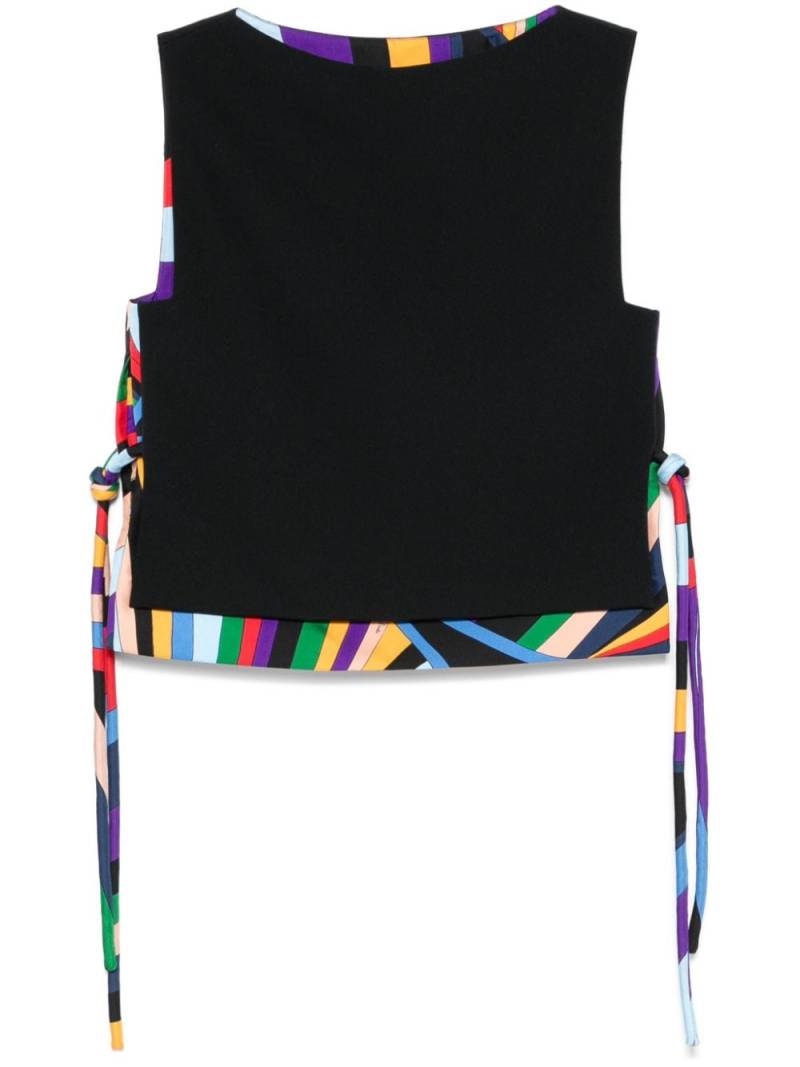 PUCCI Iride-print vest - Black von PUCCI