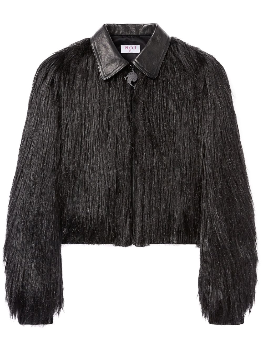 PUCCI Kidhassia panelled faux-fur jacket - Black von PUCCI