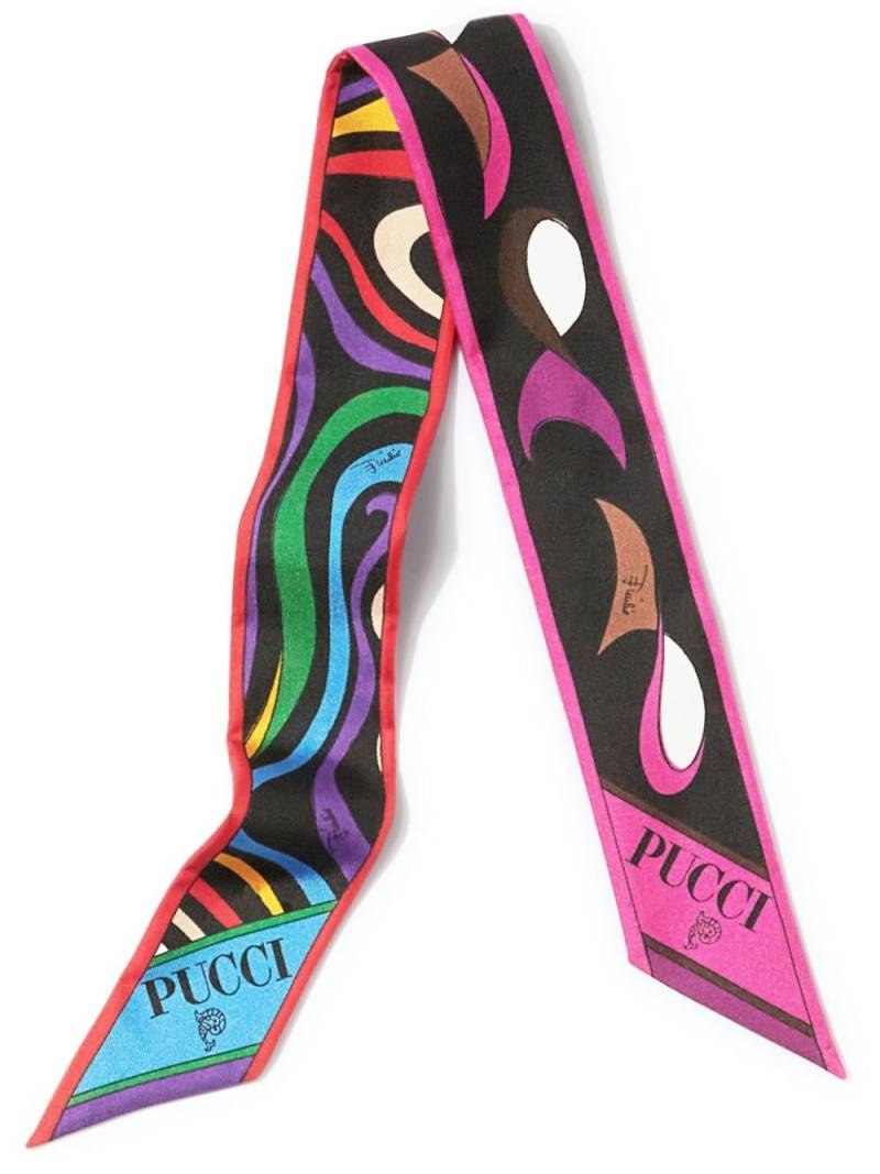 PUCCI Marmo Pesci-print silk scarf - Pink von PUCCI