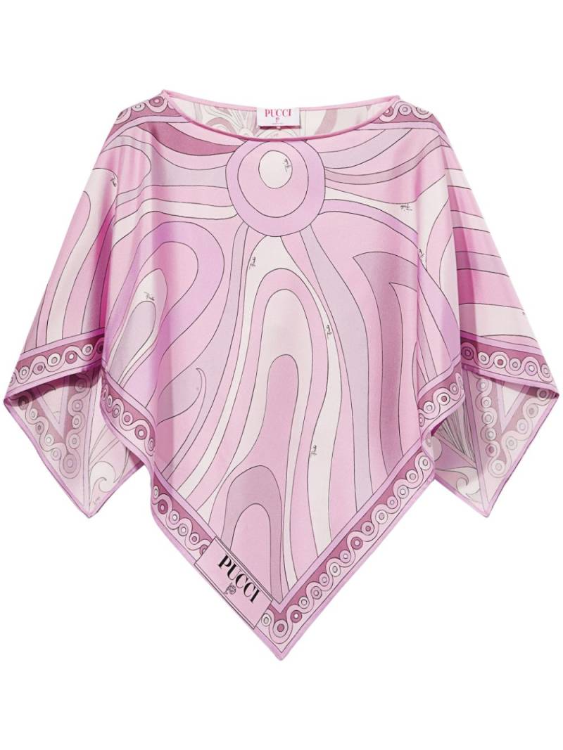 PUCCI Marmo and Orchidee-print top - Pink von PUCCI