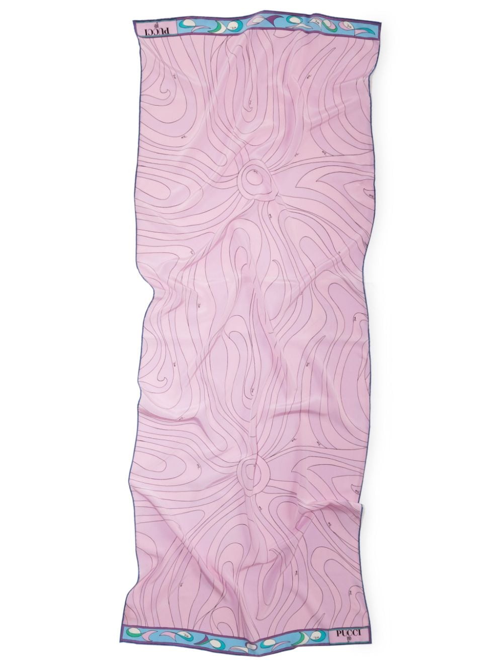 PUCCI Marmo and Pesci-print silk head scarf - Pink von PUCCI