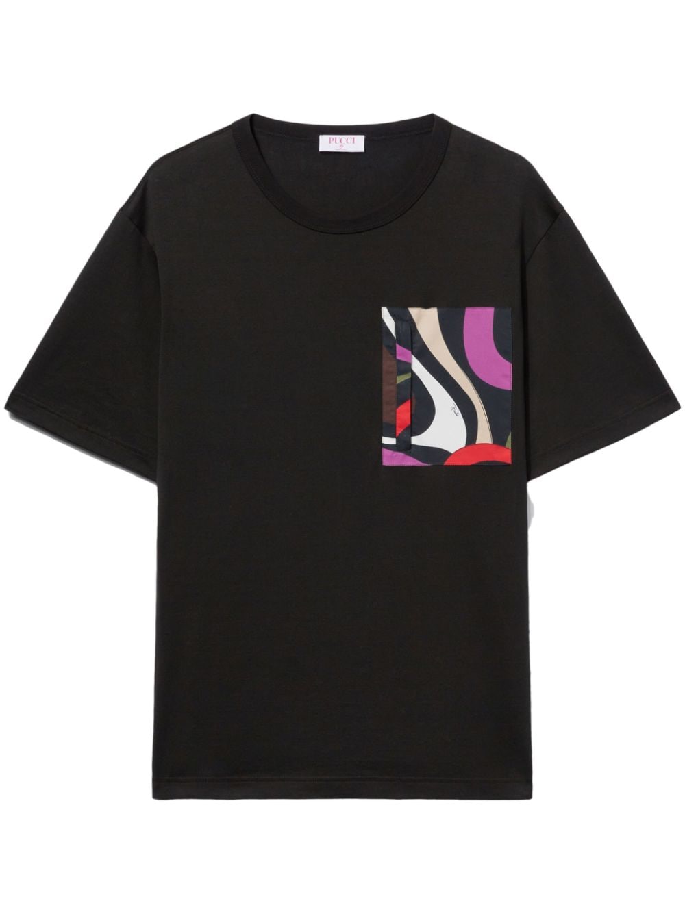 PUCCI Marmo-print cotton T-shirt - Black von PUCCI