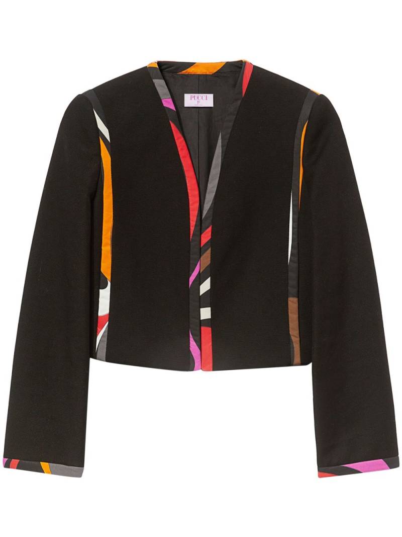 PUCCI Marmo-print cotton jacket - Black von PUCCI