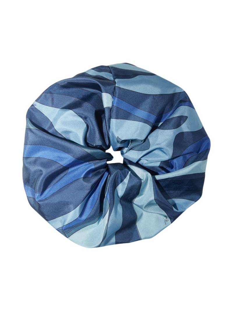 PUCCI Marmo-print hair tie - Blue von PUCCI