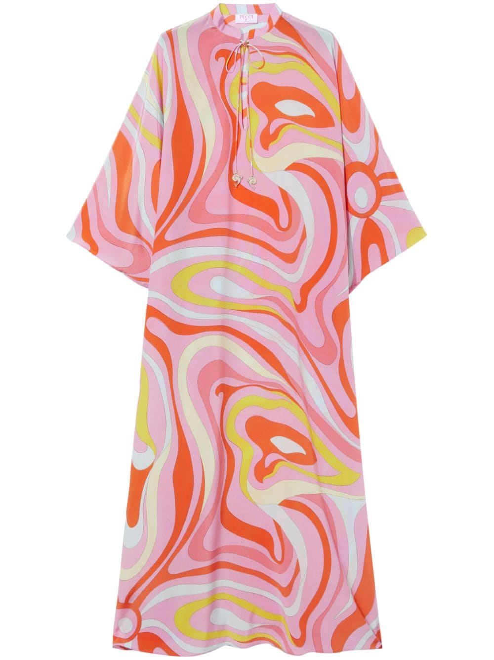 PUCCI Marmo-print silk maxi dress - Pink von PUCCI
