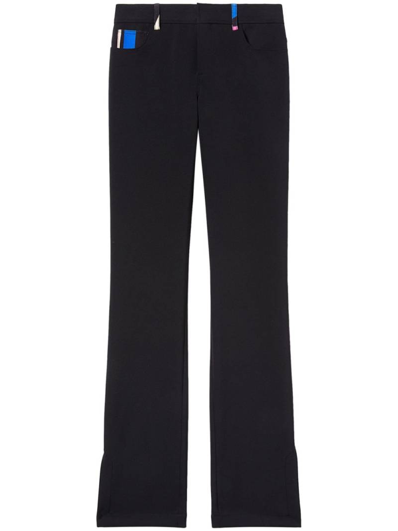 PUCCI Marmo-print straight-leg trousers - Black von PUCCI