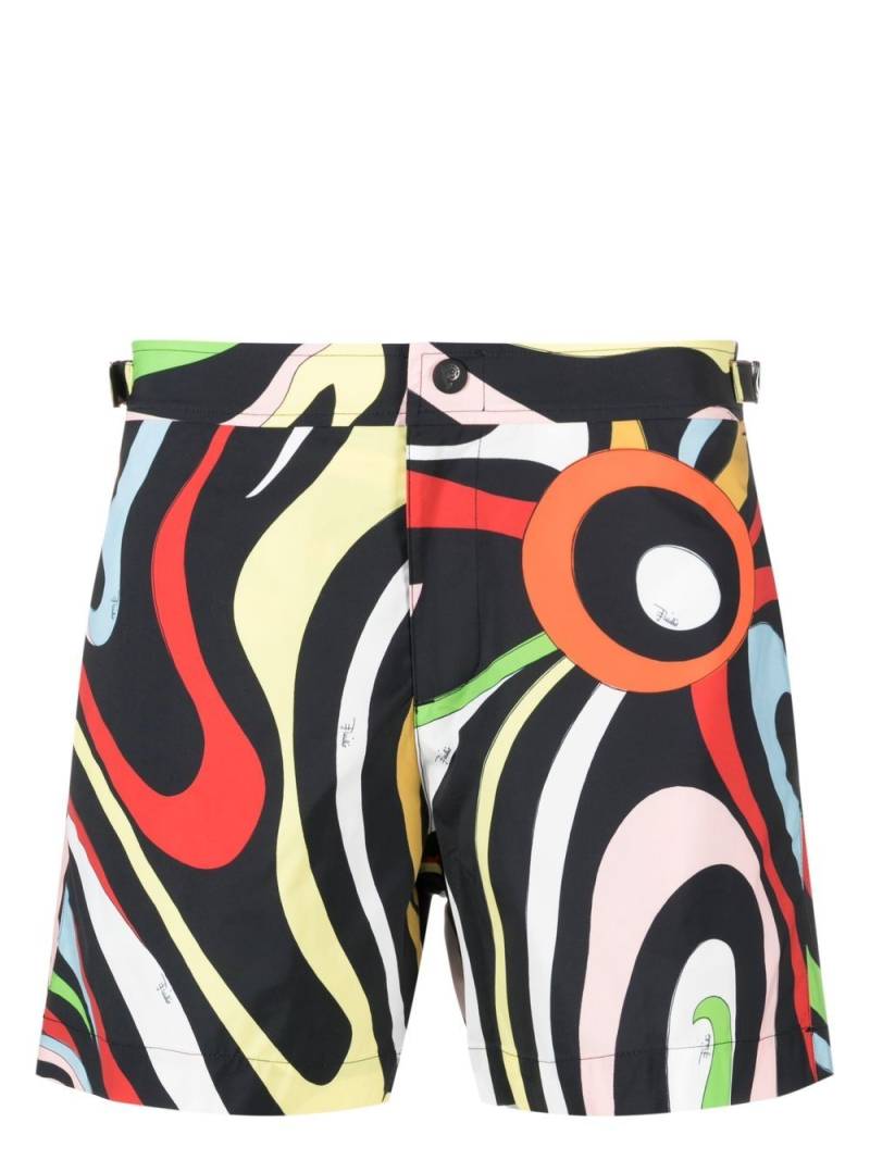 PUCCI Marmo-print swim shorts - Black von PUCCI