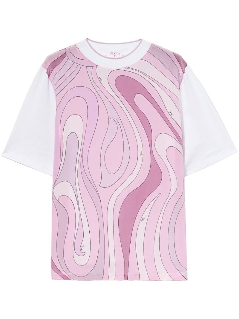 PUCCI Marmo-print t-shirt - Pink von PUCCI