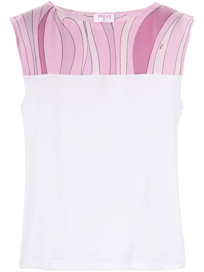 PUCCI Marmo-print top - White von PUCCI