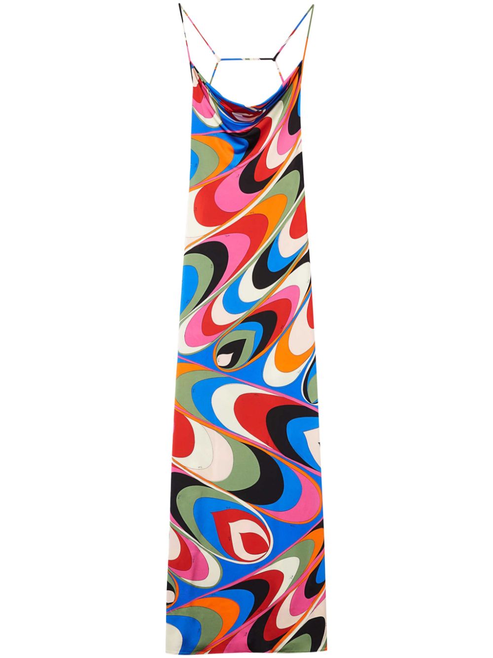 PUCCI Onde-print long dress - Multicolour von PUCCI