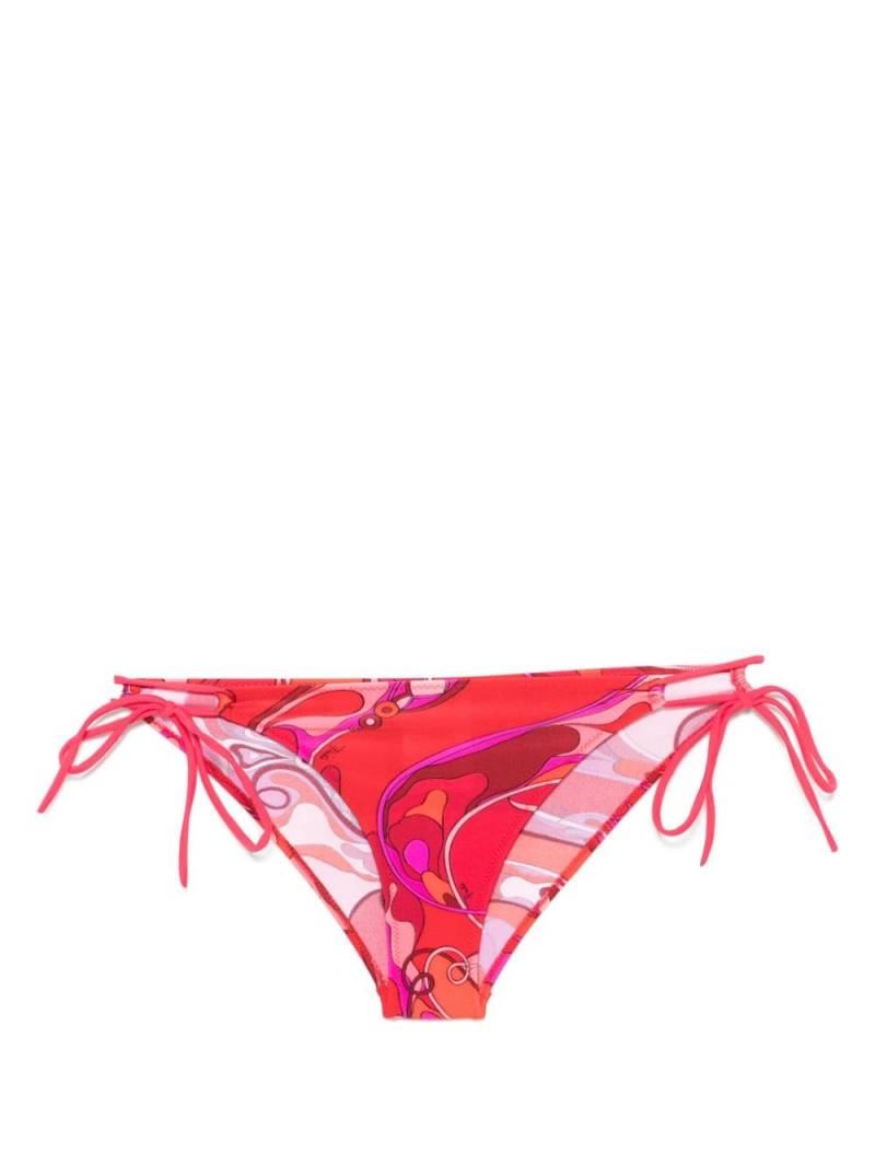 PUCCI Orchidee-print bikini bottoms - Red von PUCCI