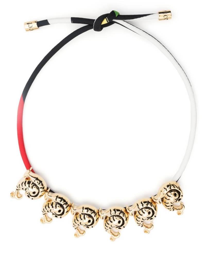 PUCCI Pucci P Marmo-print necklace - Gold von PUCCI