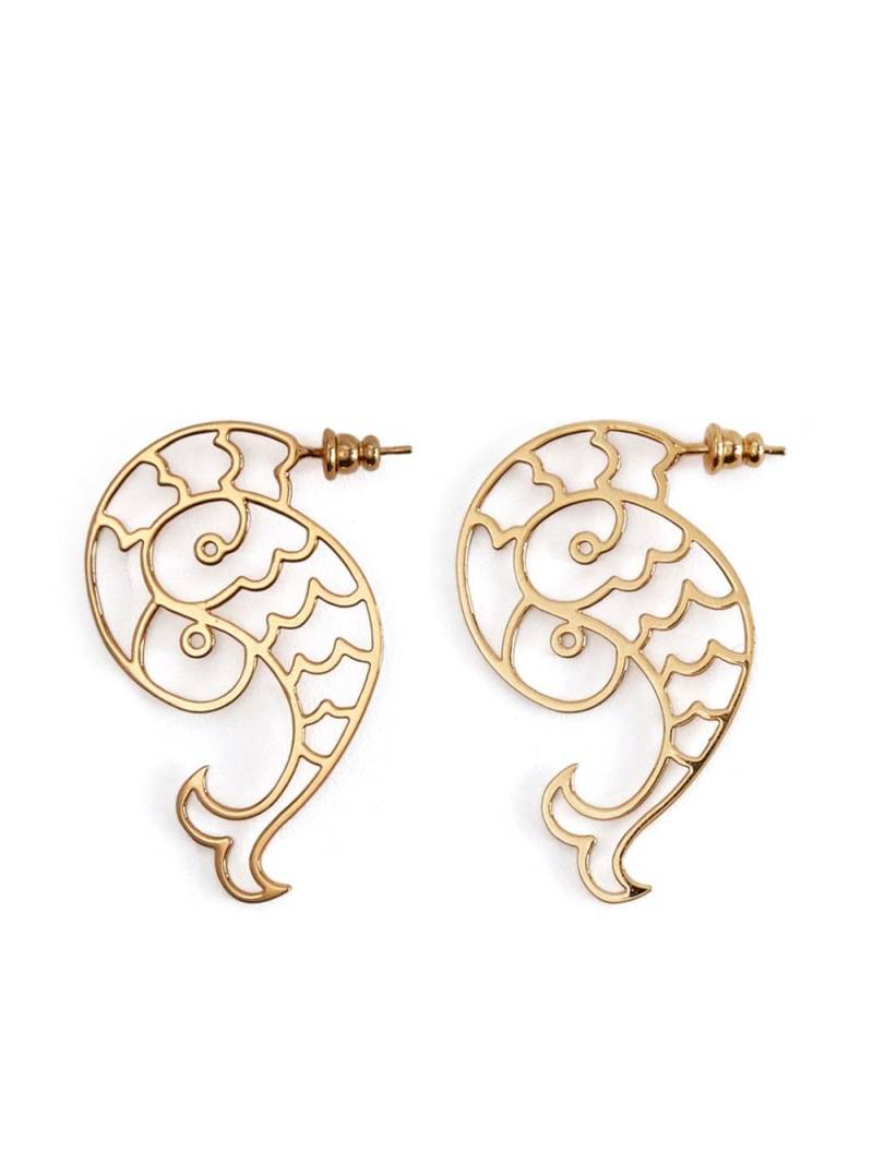 PUCCI Pucci P polished earrings - Gold von PUCCI