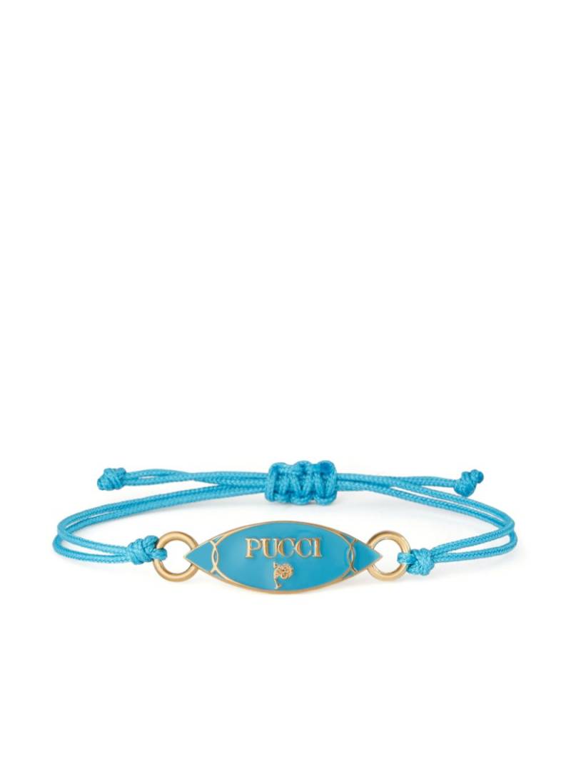 PUCCI Puccing cord bracelet - Blue von PUCCI