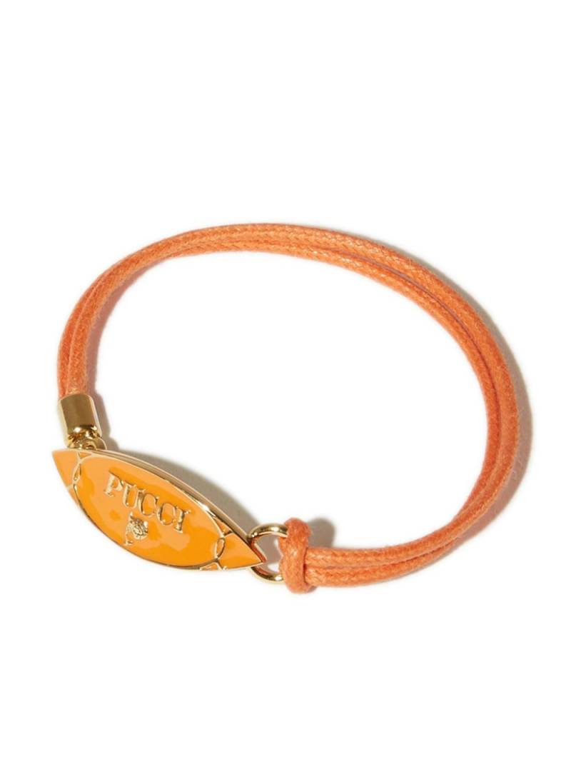 PUCCI Puccing logo-plaque bracelet - Orange von PUCCI