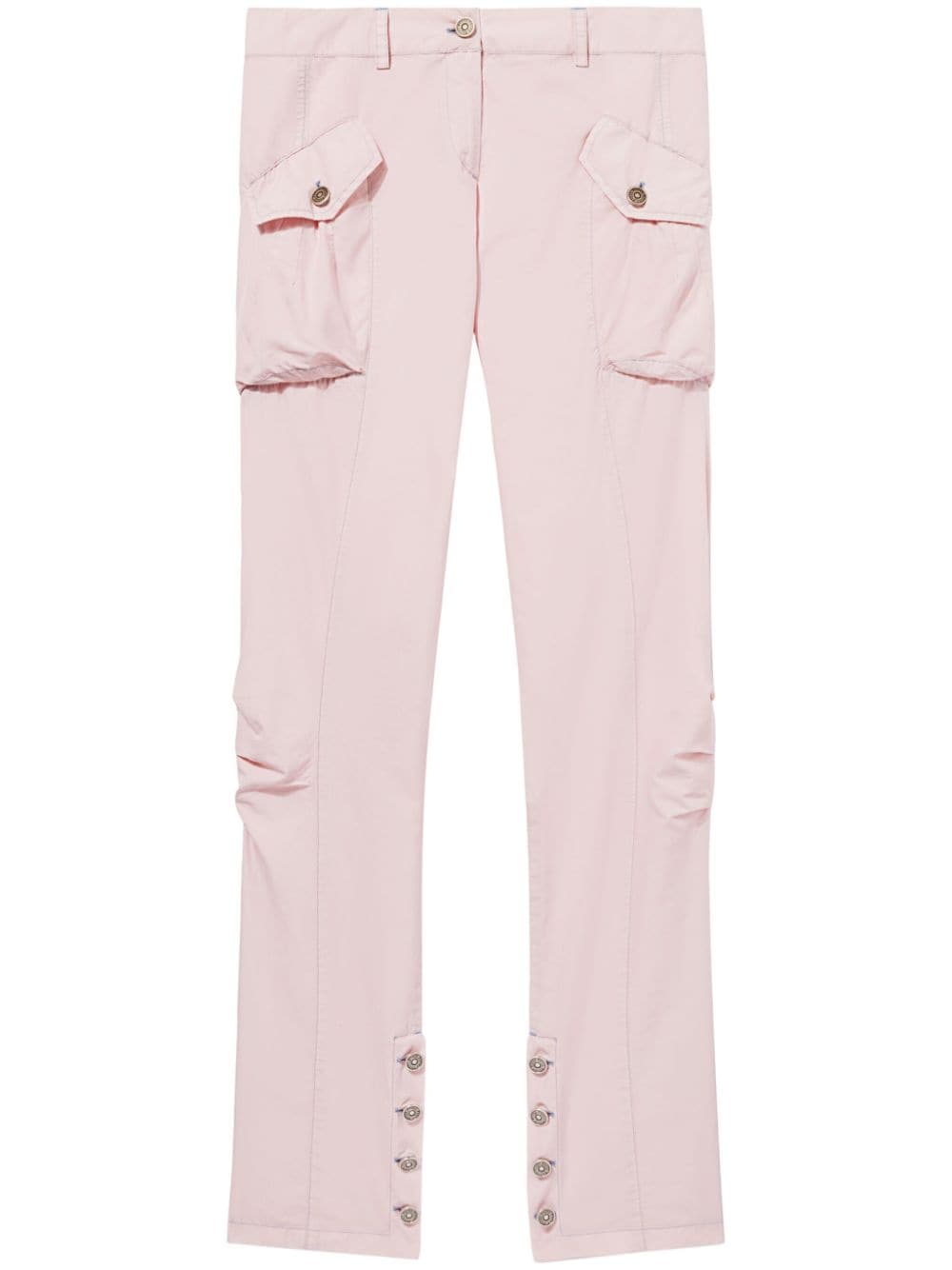 PUCCI Toile cotton-silk blend cargo trousers - Pink von PUCCI