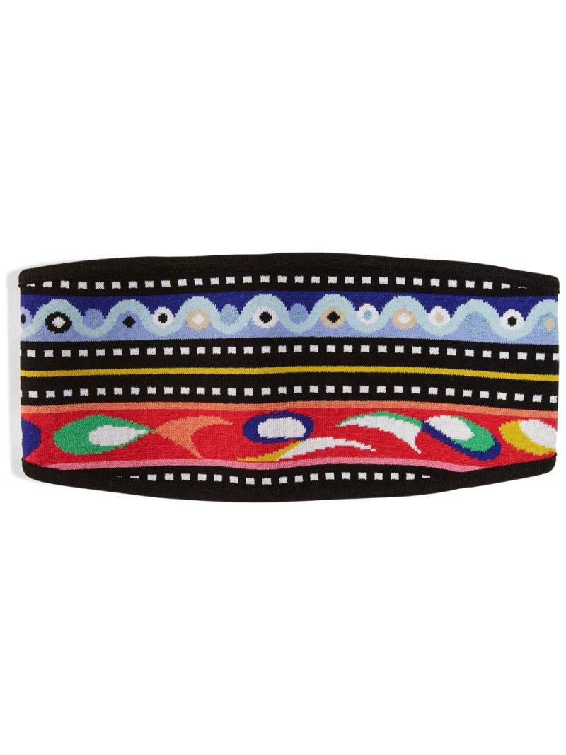 PUCCI abstract-print headband - Purple von PUCCI