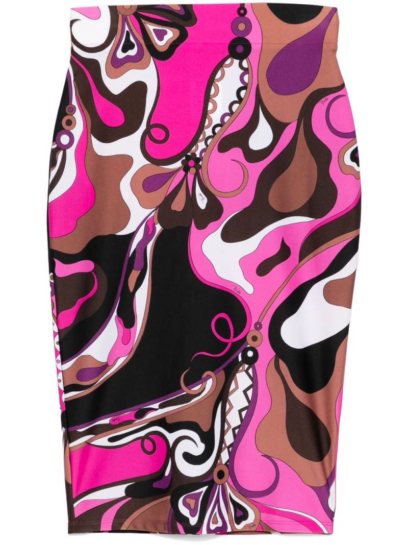 PUCCI abstract-print skirt - Brown von PUCCI