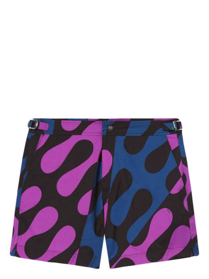 PUCCI abstract print swimshorts - Purple von PUCCI