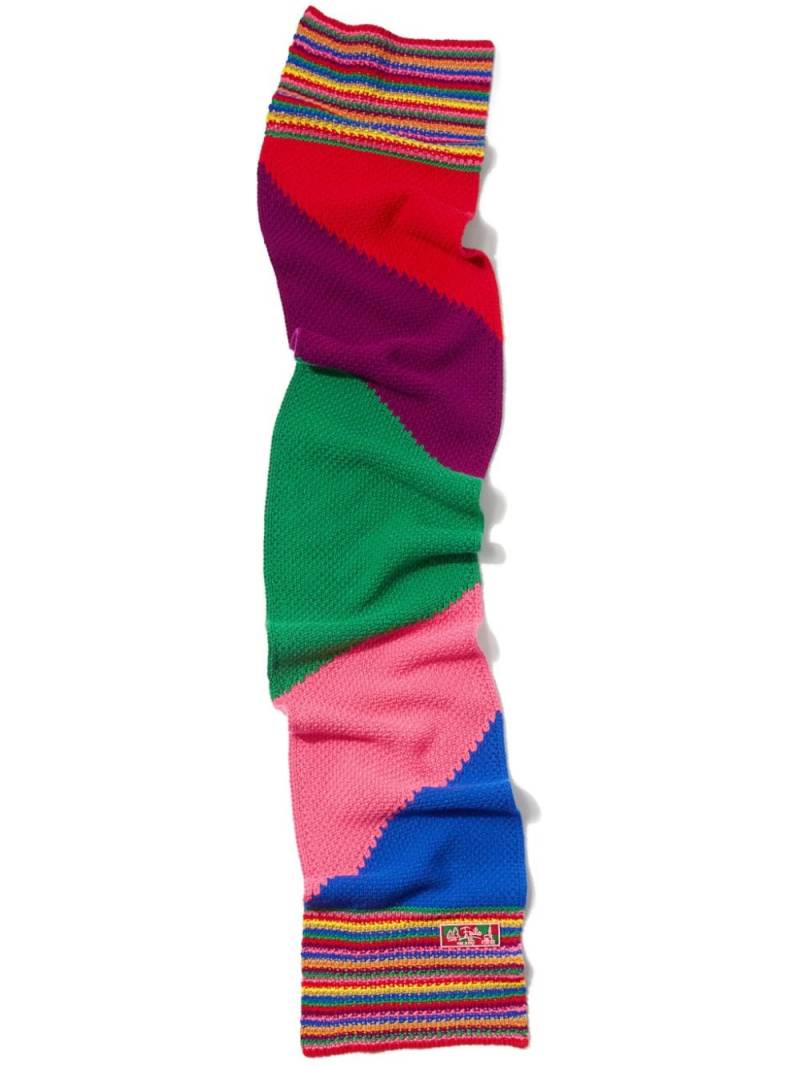 PUCCI colour-block wool scarf - Pink von PUCCI