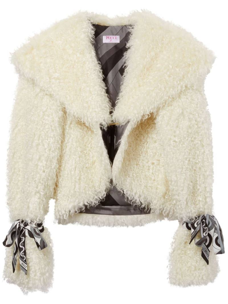 PUCCI faux-shearling jacket - White von PUCCI