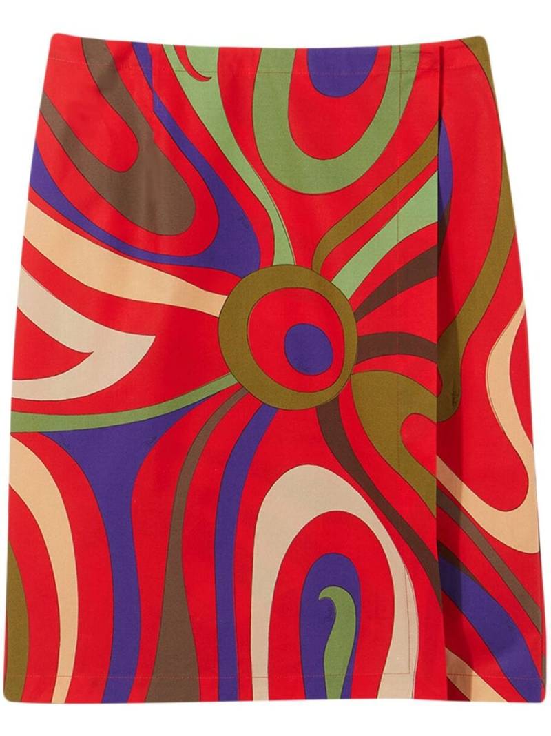 PUCCI floral-print pencil skirt - Red von PUCCI