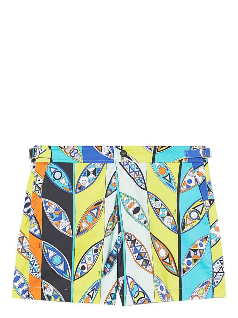 PUCCI graphic-print swim shorts - Blue von PUCCI