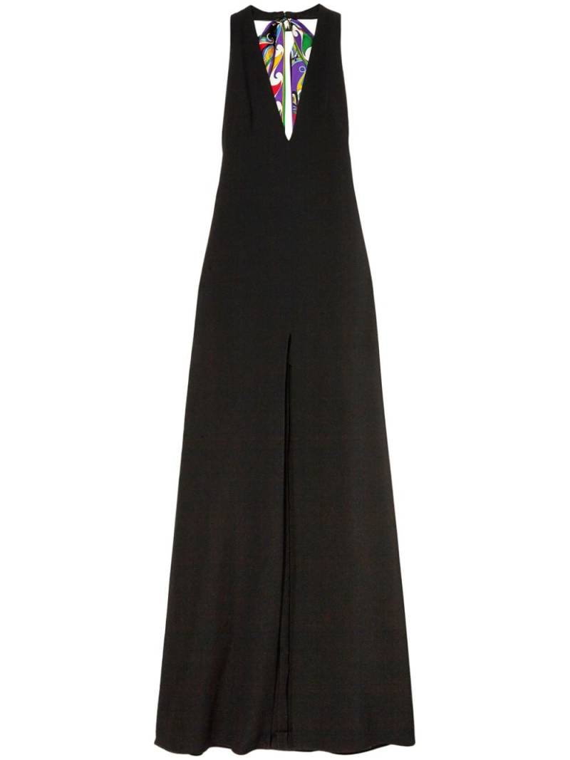 PUCCI halterneck maxi dress - Black von PUCCI