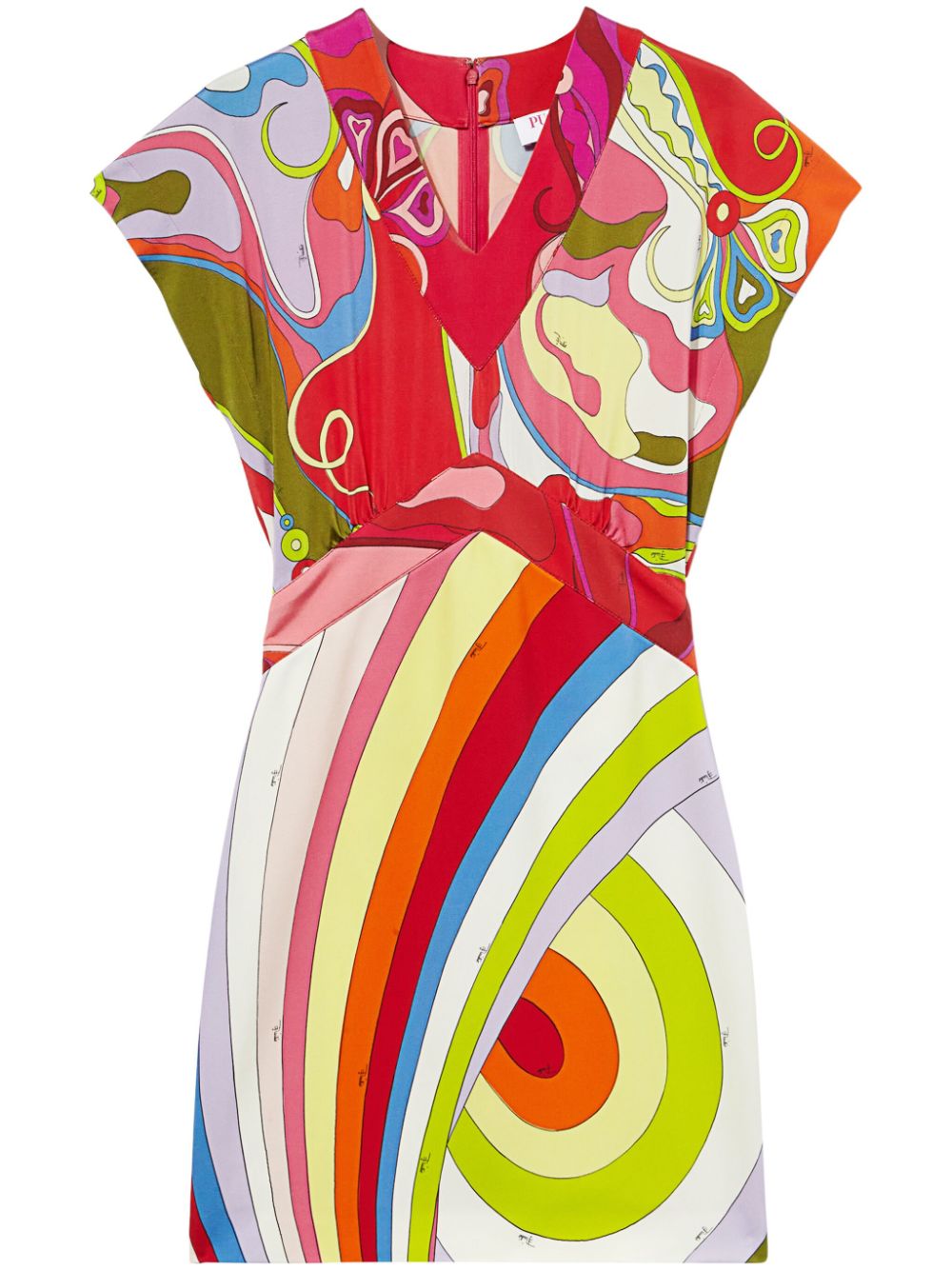 PUCCI iride-print dress - Red von PUCCI