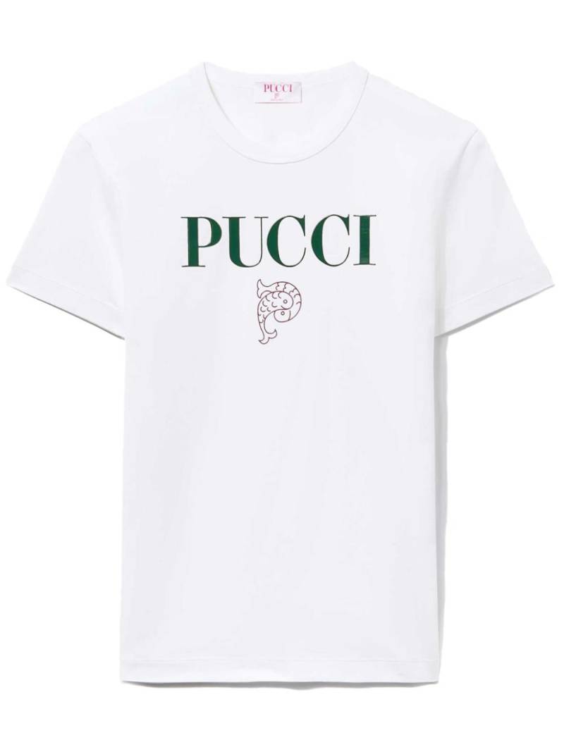 PUCCI logo-print cotton T-shirt - White von PUCCI